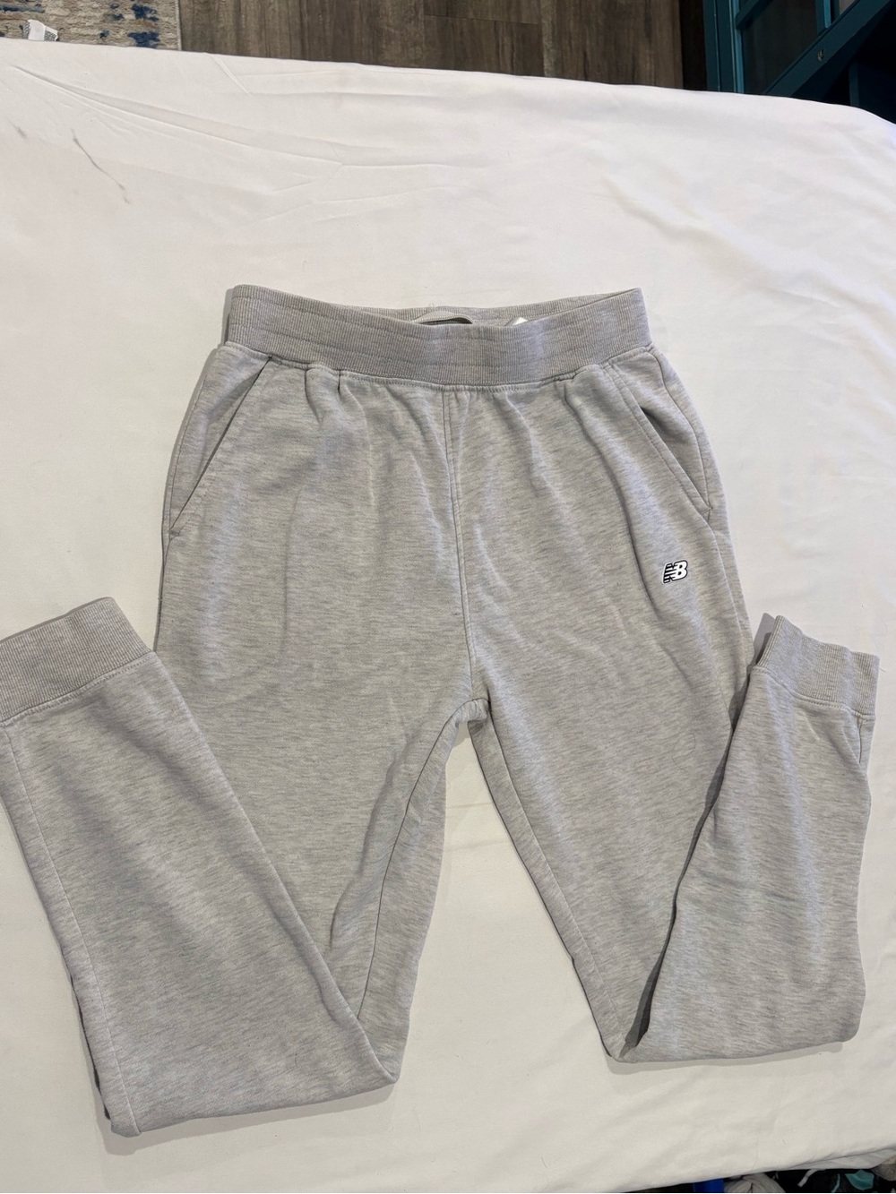 New Balance Light Gray Kids' Jogger Sweatpants